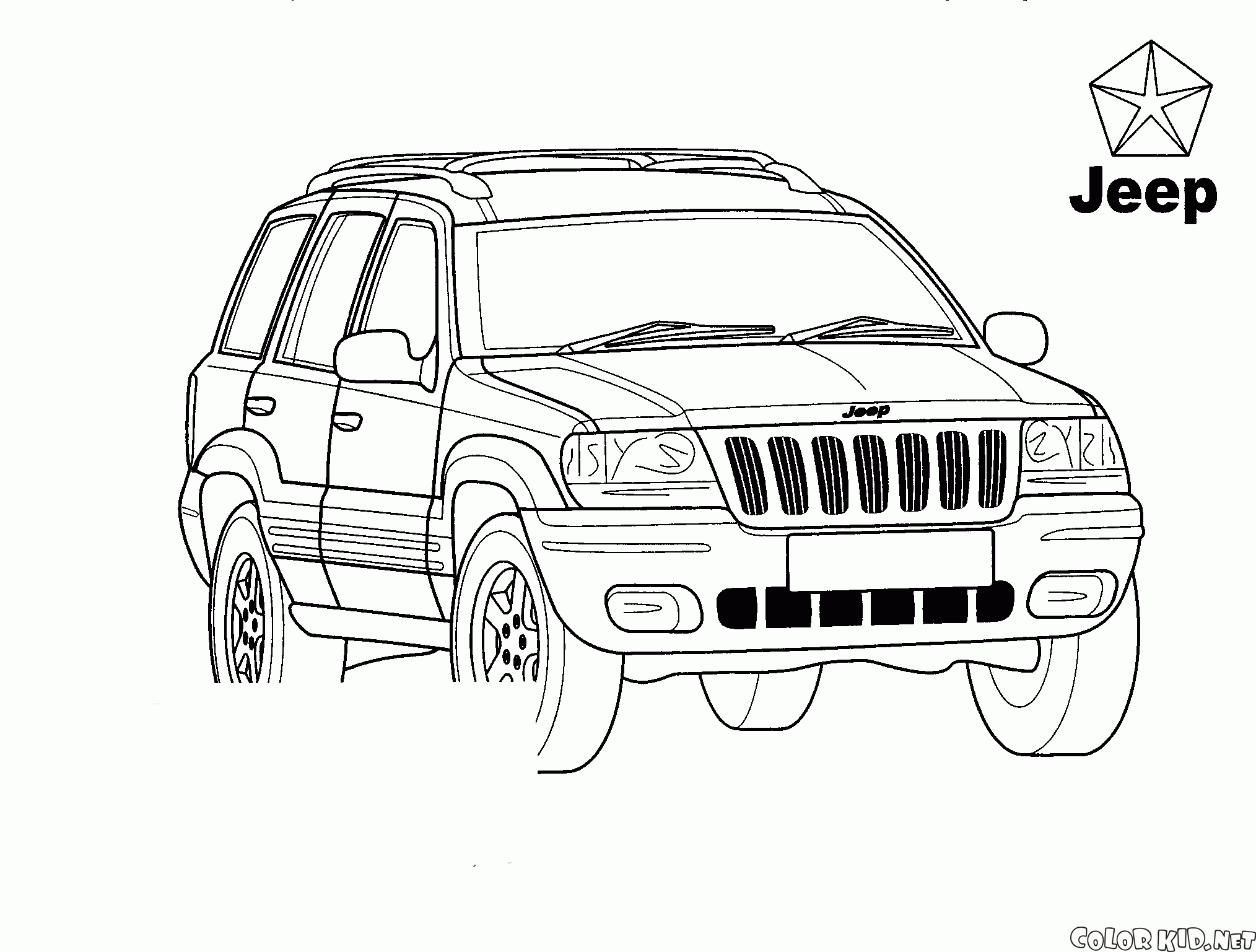 Kolorowanka Jeep (Niemcy)