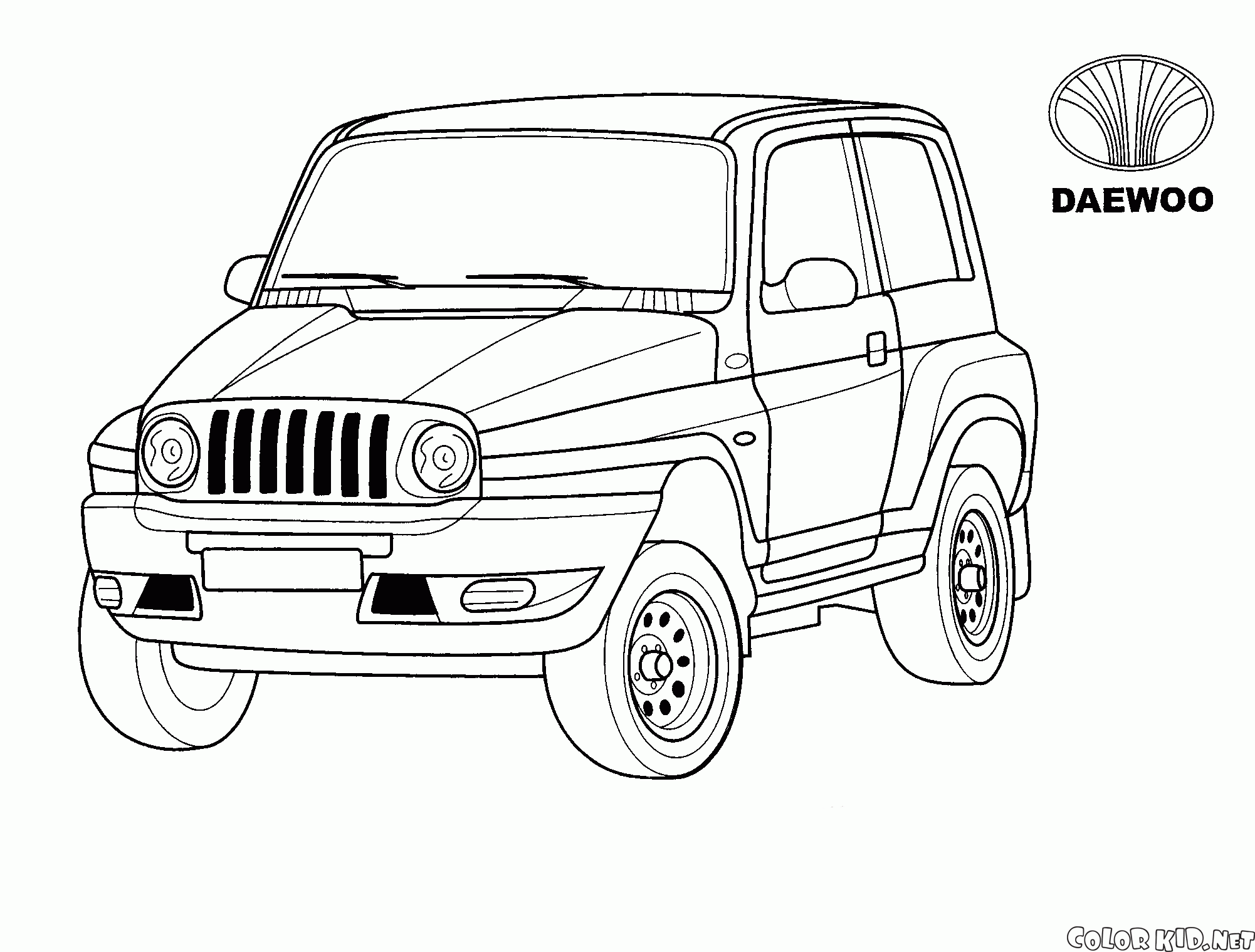 Old Land Rover Coloring Pages