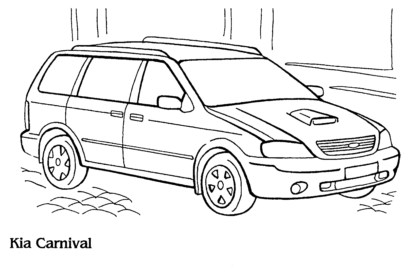 Kolorowanka Kia Carnival