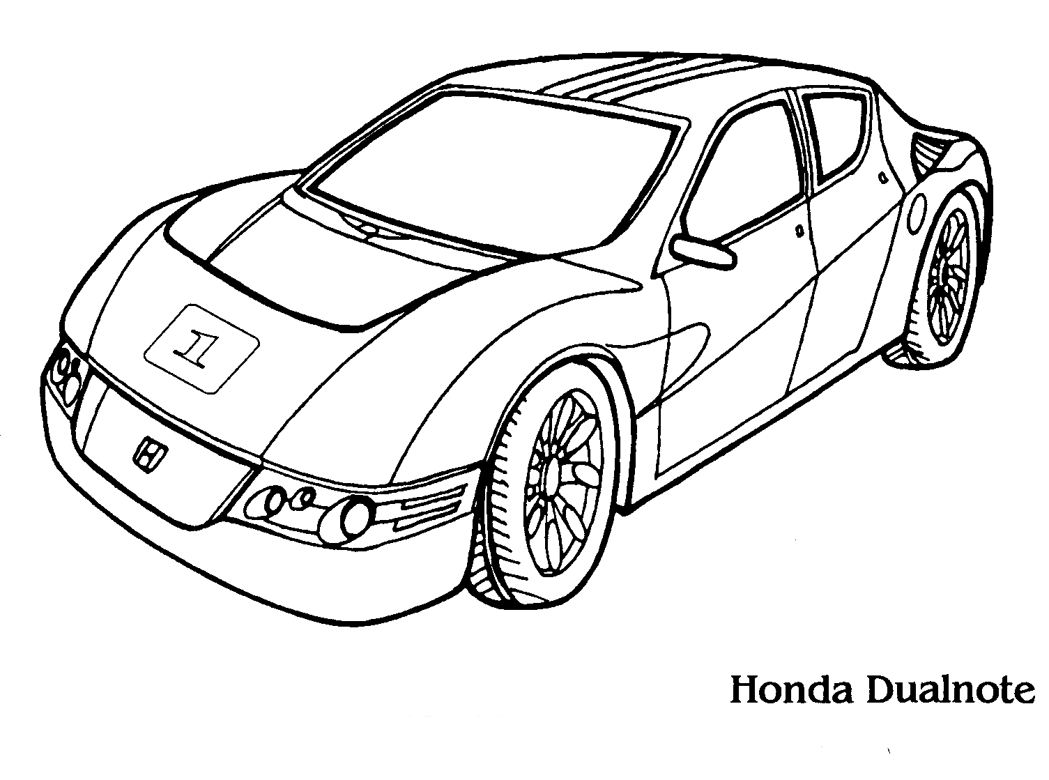 Kolorowanka Honda Dialnot