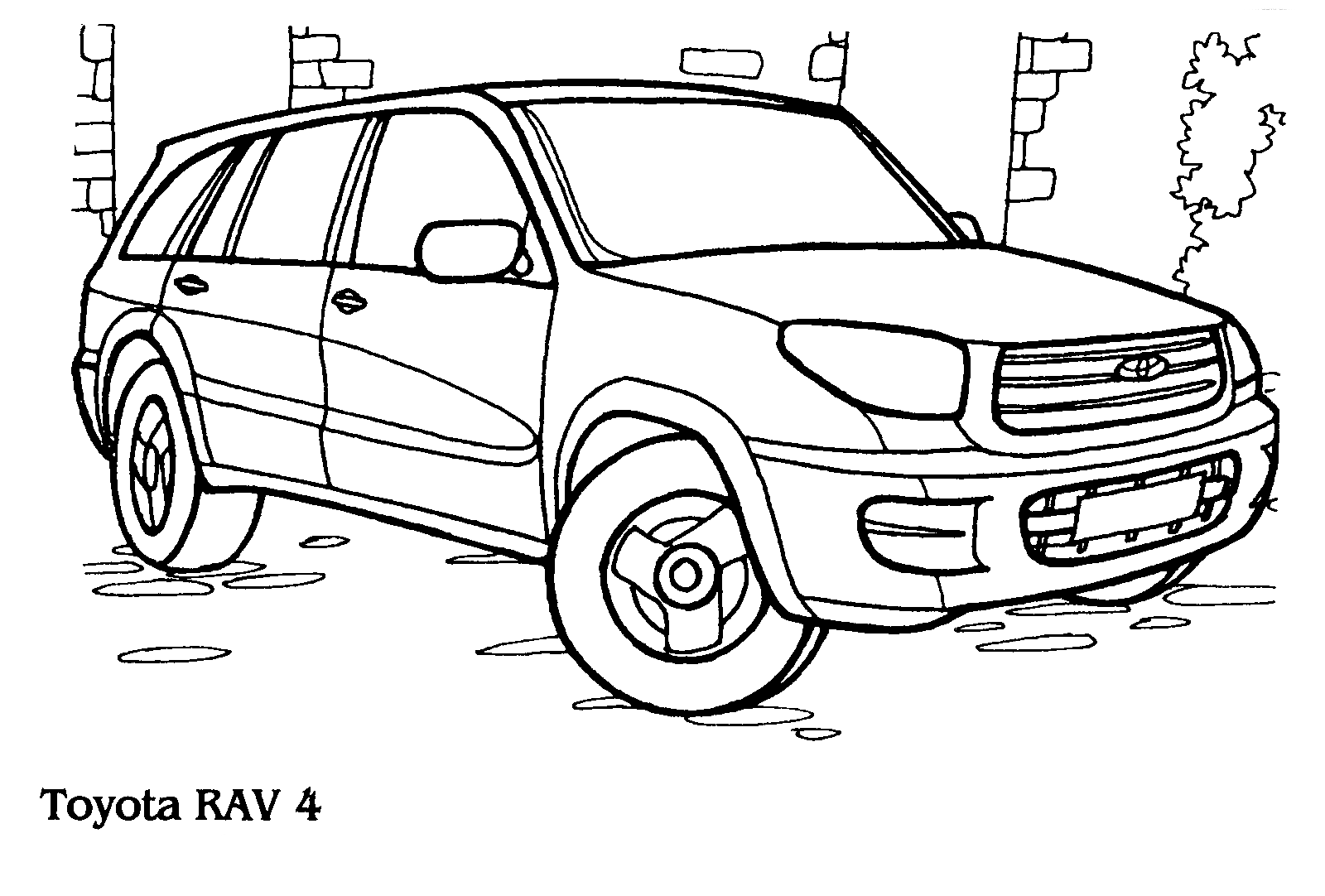 Kolorowanka Toyota RAV4