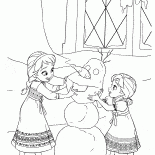 Elsa i Anna jako dziecko
