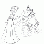 Elsa, Anna i Kristoff