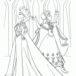Elsa i Anna w zamku