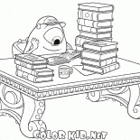 Mike w bibliotece