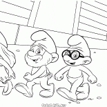 Smerfetka i Papa Smerf