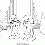 Brainy Smurf i Grouchy Smurf