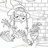 Pies leży na plecach