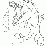 Dinozaura głośny ryk