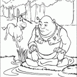 Shrek na bagnach