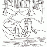 Mamut Manny bardzo samotny