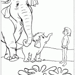 Mowgli i Baby Elephant