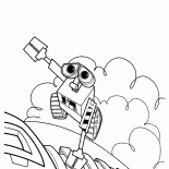 WALL.E trzyma na