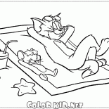 Tom i Jerry na plaży