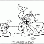 Tom i Jerry na jeziorze