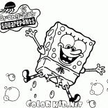 Sponge Bob jest szczęśliwy