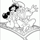 Aladyn i Jasmine w podróży