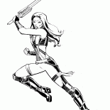 Gamora w walce