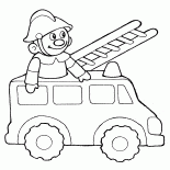 Zabawka wóz strażacki