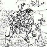 Pirate ukrywa skarb