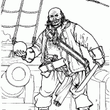 Pirate pobliżu armaty