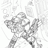 Człowiek w skafandrze wojskowej