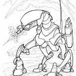 Cyborg prowadzi walkę