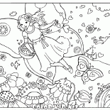 Fairy na łąki kwiat
