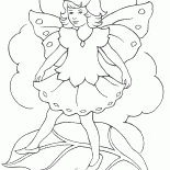 Elf dziewczyna tańczy