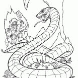 Giant polowania wąż