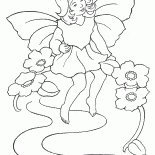 Mała wróżka spoczywa