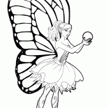 Barbie Mariposa i piłka