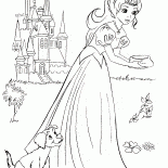 Księżniczka karmi szczenię