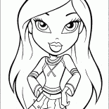 Strój Barbie Bratz 