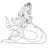 Barbie Księżniczka Mermaid
