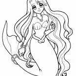 Mała Syrenka w dobrym nastroju