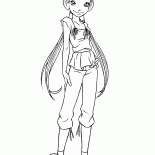 Hay Lin w sukni miasta