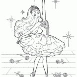 Tancerka baletowa na scenie