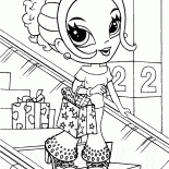 Dziewczyna w sklepie z ubraniami