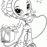 Dziewczyna śpiewa karaoke