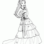 Barbie i elegancka sukienka