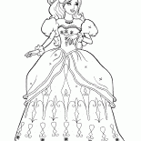 Barbie w bujnej sukience