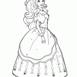 Barbie w pięknej sukni