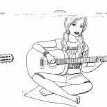 Barbie z gitarą