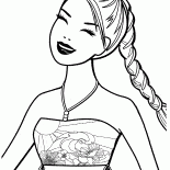 Barbie z pięknym warkoczem