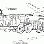 Ogień lotniska samochodu