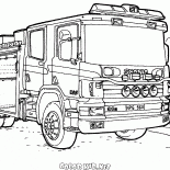 Samochód strażacki Scania