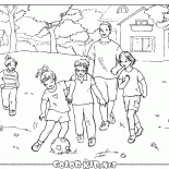 Grając w piłkę nożną