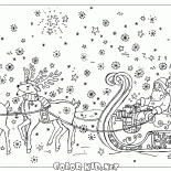 Święty Mikołaj w saniach