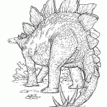 Dinozaur z ostrymi cierniami